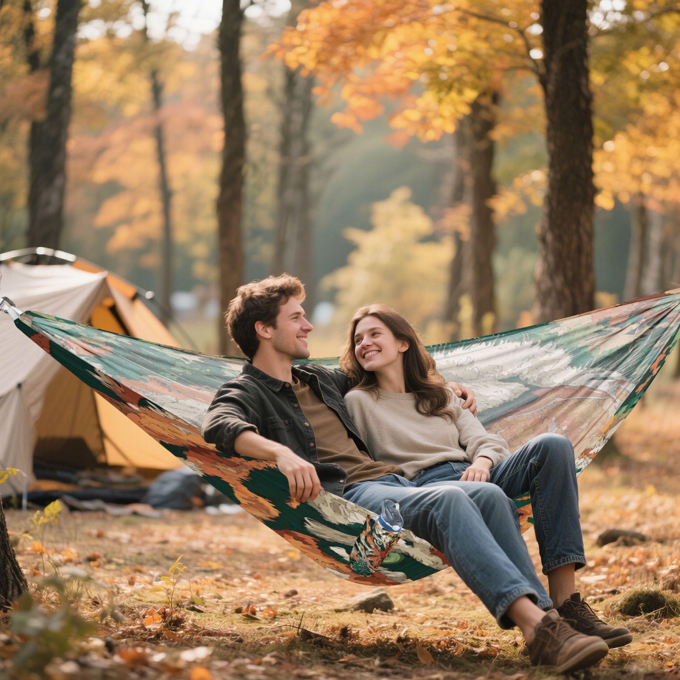 Hammock Camping Hammock Nylon Portable Hammock Travel Camping Hammock Cartoon Orange Tiger
