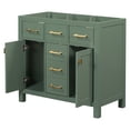 thumbnail image 5 of 36'' Bathroom Vanity, Modern Freestanding Single Bathroom Cabinet with 4 Drawers & 2 Cabinets,Storage Cabinet for Bathroom, Green (NOT INCLUDE SINK), 5 of 8
