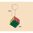 thumbnail image 5 of 3 cm liten Rubiks kub 3 nivåer med nyckelring Rubiks kub hänge pedagogisk leksak barns intelligens Rubiks kub (utan nyckelring), 5 of 5