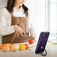thumbnail image 2 of Allytechgroup Militargy Grade Shockproof Case for Apple iPhone 12, Magnetic Cover Compatible with Magsafe & Car Mount Ring Kickstand Bumper Case for Women Men, Purple, 2 of 10