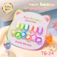 thumbnail image 3 of Set de esmaltes de uñas en gel Double Rhythm Cat Eye, 15 ml x 6, color neón, 3 of 9