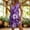 Purple, variant on QUNYINEY A Line Sun Dresses Women Mini Sleeveless Summer Floral Tank Dress Loose Fit Casual with Pockets V Neck Beach Dresses