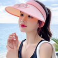 thumbnail image 4 of facefd Chapeau de Soleil avec Visière Élastique Réglable pour Femmes et Hommes pour Golf Randonnée Rose, 4 of 9