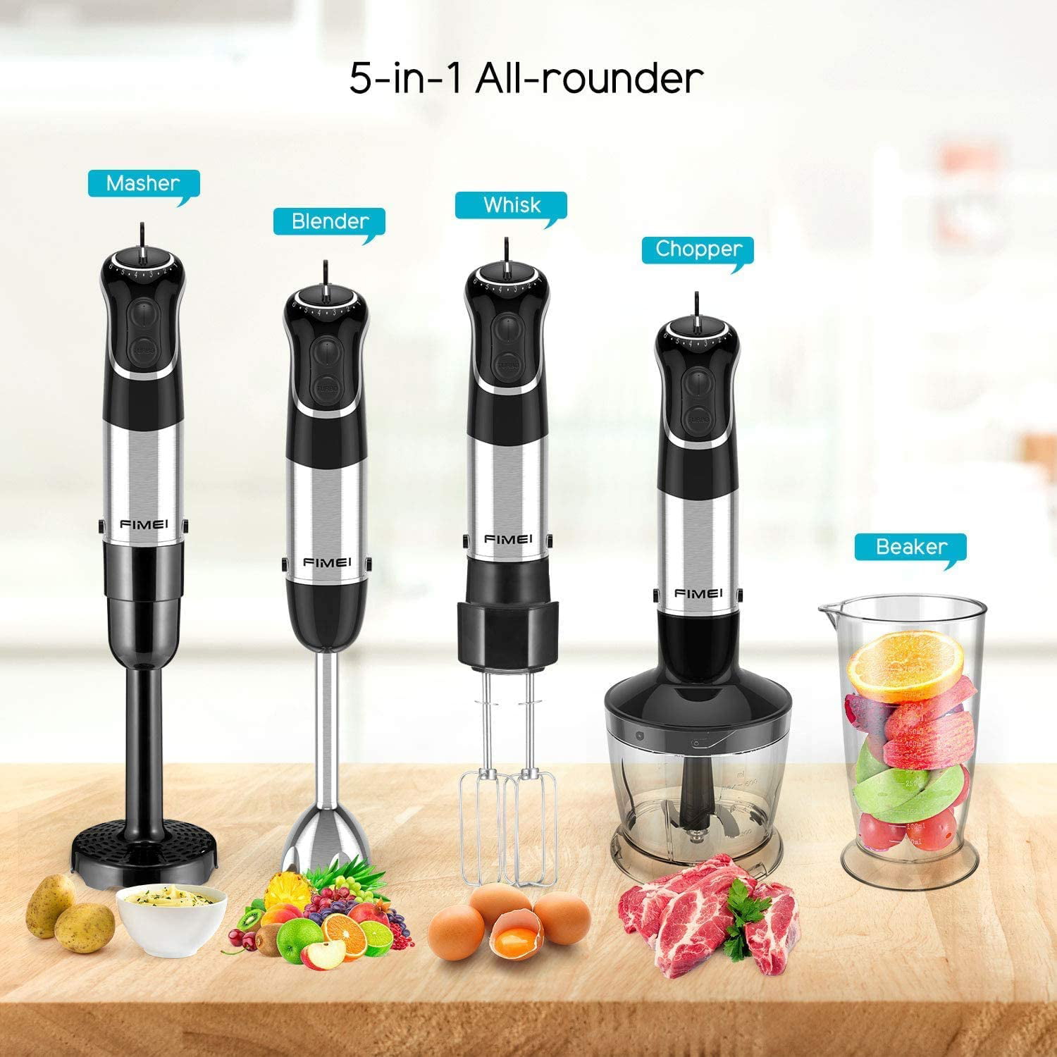 HANIL Multi Hand Blender HHM-800 Kitchen Food Grinder Mix Whisk Mixer