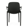 thumbnail image 5 of Black Perforated Outdoor Chair Set / Add Style to Backyard, 5 of 7