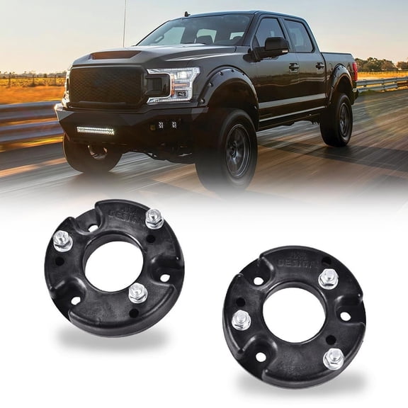 CROSSDESIGN 2" Molded Bolt Leveling Kit Fit for Ford F150 2009-2022 Black