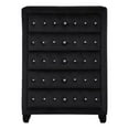 thumbnail image 3 of Sophia Crystal Tufted Chest finished with Velvet Fabric / Wood in Black, 3 of 5