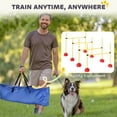 thumbnail image 5 of PawHut 4 Piece Dog Agility Course Backyard Set, Dog Agility Training Equipment with 4 Height Adjustable Dog Agility Jumps, Carry Bag, Yellow, 5 of 9