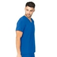 thumbnail image 3 of Urbane Performance One-Pocket Tuckable Scrub Top for Men: Modern Tailored Fit, V-Neck Medical Scrub Top 9154, 3 of 7