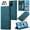 Blue, variant on ETFAST Leather Wallet With Card Holder Zipper Phone Case For OPPO F19 F19S High Quality Leather Phone Case