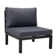 thumbnail image 6 of LeisureMod Hamilton 6-Piece Aluminum Patio Conversation Set With Cushions - Charcoal Blue, 6 of 17