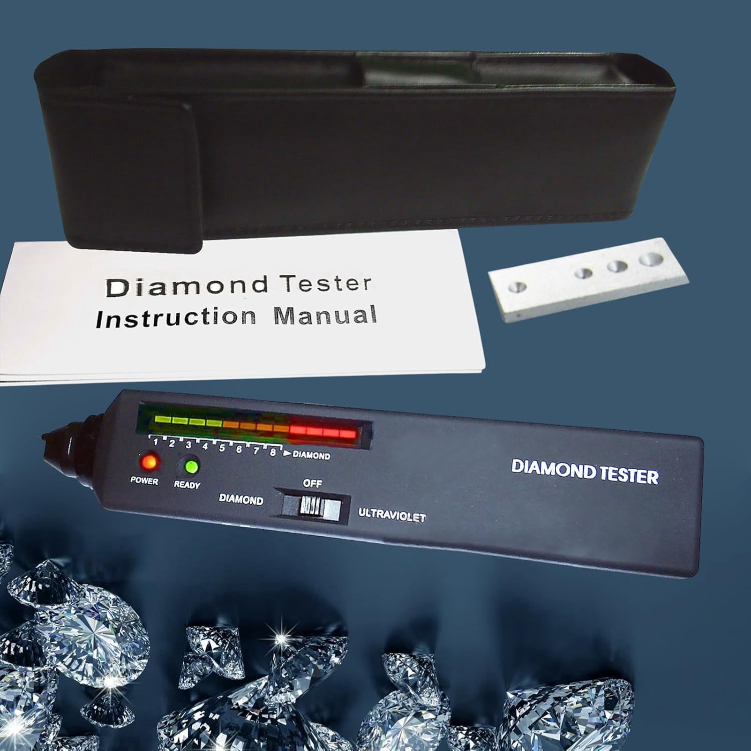 Diamond Tester With Uv Ultraviolet Light Gemstone Jewellry Selector Jeweler Gem Tools