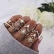 thumbnail image 2 of 10 Joyas Temperamento Set Pieza Gota Moda Anillo Proteína Mujeres Anillos, 2 of 8