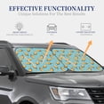thumbnail image 3 of Kdxio Lemon Ice Cream Print 2-Piece Sun Shade Front Windshield - Foldable Car Front Window Sunshades for Most Sedans SUV Truck, 3 of 6