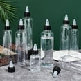 thumbnail image 5 of 8 Pack 8oz Large Transparent Plastic Dispensing Bottle with Twist Cap and Graduated Measurement for Liquids Inks Oils Arts and Crafts DIY DIY, 5 of 9