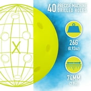 Franklin Sports Activator Pickleball Paddle Set - 4 Paddles + 4 X-40 Balls