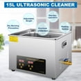 thumbnail image 2 of 15L Ultrasonic Cleaner with Heater Timer，Ultrasonic Parts Cleaner For Carburetors Circuit Board  Jewelry Watch Glasses More, 2 of 7