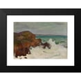 thumbnail image 2 of Władysław Ślewiński 18x14 Black Modern Framed Museum Art Print Titled - Waves in a Rocky Bay (circa 1903), 2 of 5