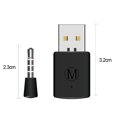 thumbnail image 4 of Receptor BT Receptor Adaptador de auriculares de auricular inalámbrico con micrófono BT 4.0 Dongle Adaptador USB Dongle USB para PS4 Negro Eccomum Receptor, 4 of 6