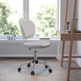 thumbnail image 2 of Scranton & Co Modern Mesh Fabric Mid-Back Task Office Chair in White, 2 of 9
