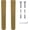 Brown, variant on PETGLE 2PCS Cat Scratching Post Replacement 15" Natural Jute Spare Extension Scratch Post for Cats Tree DIY Craft Refill Pole Parts Hemp Rope Scratcher Climbing Perch