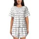 thumbnail image 1 of Fotbe Cute Goose Conjunto de Pijama Estampado para Mujer, 2 Piezas, Ropa de Dormir con Camiseta de Manga Corta y Shorts Suaves-XX-Large, 1 of 6