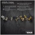 thumbnail image 2 of Kohler K-7605-P 3/8" Npt Water Supply Angle Stop Valve - Vibrant Brushed Moderne Brass, 2 of 3