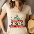 thumbnail image 4 of All Booked for Christmas T-Shirt | Funny Book Lover Holiday Graphic Tee, Black, Size XL, 4 of 6
