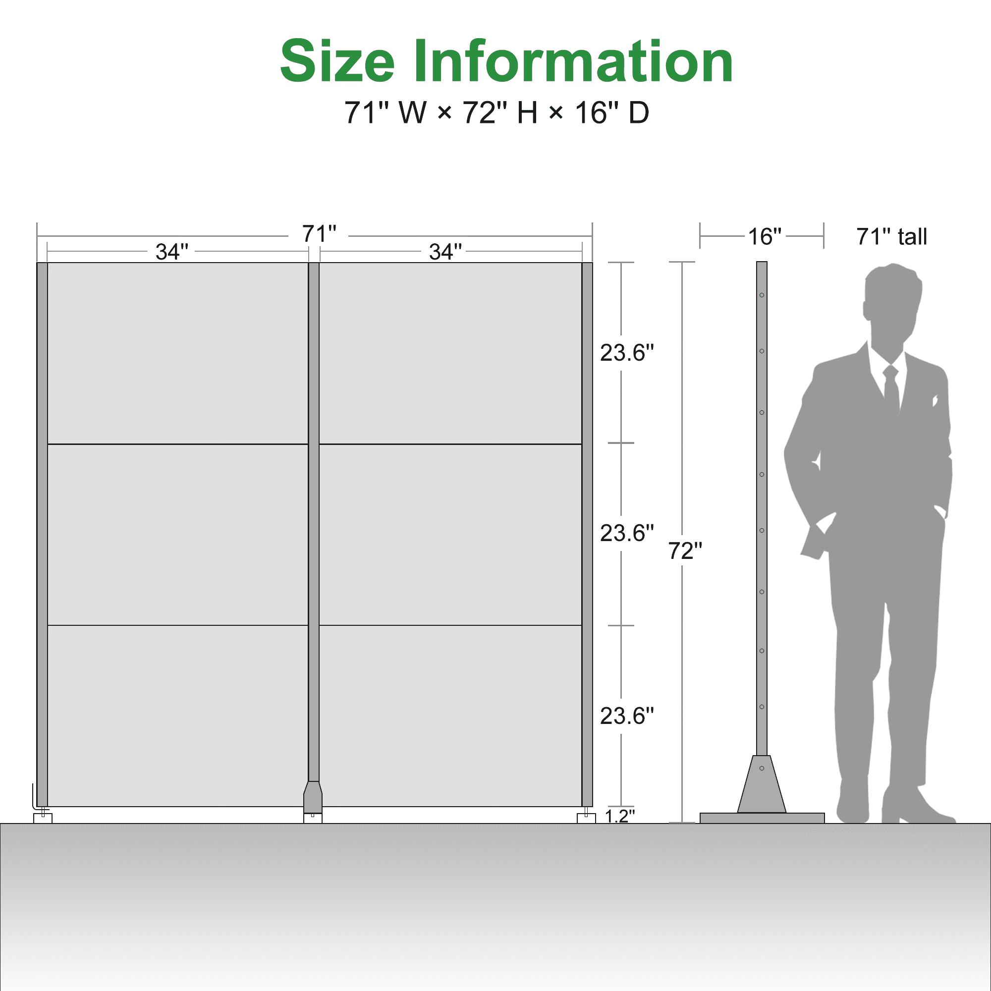 MAYEERTY Metal Room Divider – Industrial Galvanized Steel Privacy Screen,Black