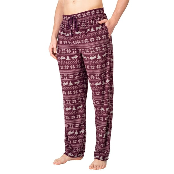 SLEEPHERO Mens Pajama Pants Fleece Pajama Pants For Men Comfortable