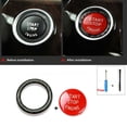 thumbnail image 3 of GLFSIL 2x Car Engine Start Stop Button Ring Cover Trim for BMW E90 E92 E93 2009-2012, 3 of 7