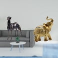 thumbnail image 2 of Figura De Elefante De Resina, Escultura Decorativa Para El Hogar, Sala De Estar, Escritorio, Estante, Dormitorio, Hotel, Centro De Mesa Navideño., 2 of 8