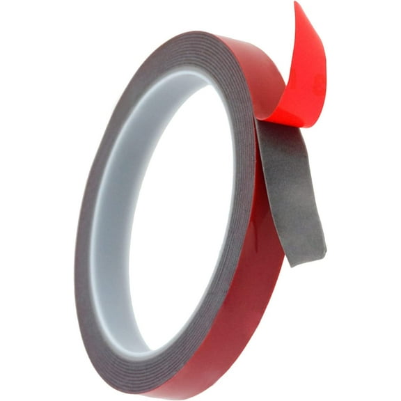 Double Sided Tape - Strong Adhesive Heavy Duty Mounting Tape - 9.8Ft 0.4Inch Waterproof Foam Tape, Industrial Grade Two Side Tape for Car, LED Lights, Home Décor