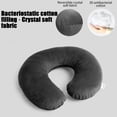 thumbnail image 4 of Cotton Neck Travel Pillows for Adults,Velvet U Shaped Pillows for Sleeping,Neck Pillow for Traveling U Shaped Memory Foam Purple Portable Headrest Sleep Airplane Neck Pillow for Flight,Home,Office, 4 of 6