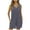Gray, variant on Womens Cotton Romper Shorts Pocketed Sleeveless V Neck Tank Short Jumpsuit Summer Lounge Jumper Overalls (S, Dark Blue)