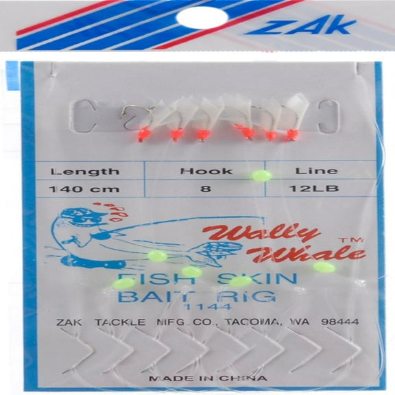 K & E Tackle Herring Jig Fish Skin GLW Bead Fishing-Equipment