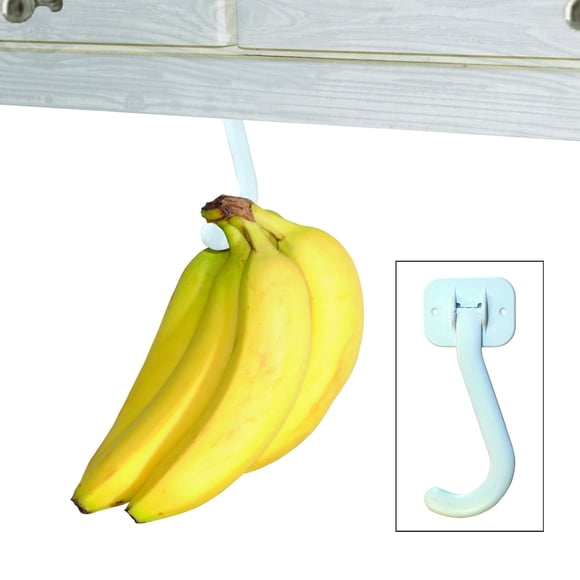Colgador Banana Hook Gadjit para debajo del armario (paquete de 2), color blanco