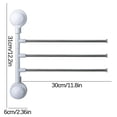 thumbnail image 2 of Tyidzon Towel Racks for Bathroom Wall Mounted Easy Installation Towel Bar Durable Space-Saving Towel Rack for Bathroom, Home Decor, White, 2 of 6