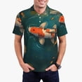 thumbnail image 1 of Fotbe Koi Pond Lilies Camiseta Polo de Golf para Hombre con Estampado – Camisa Deportiva Transpirable con Cuello Abotonado-X-Large, 1 of 6