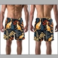 thumbnail image 3 of luoweisi Men's Beach Shorts Quick Dry Swim Trunks with Mesh Lining Kangaroo M, 3 of 5