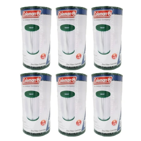 3000 Replacement Filter Cartridge - 6) Coleman Swimming Pool Filter Pump Replacement Cartridge Type IV, Type B