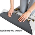 thumbnail image 3 of Cartoon Construction Vehicles Cranes White Pattern Hot Yoga Mat Towel Non Slip for Hot Yoga - Quick-Drying Yoga Mat Cover with 4 Corner Pockets with Travel Bag - Hot Yoga Towel Non Slip 74"x26", 3 of 6