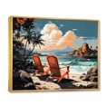 thumbnail image 2 of Designart "Tropical Vibes Beach Photo VI" Nautical & Beach Floater Framed Wall Art Print, 2 of 7