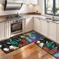 thumbnail image 3 of Kitchen Rugs Sets Of 2,Multicolor Butterfly Group Pattern Anti Fatigue Kitchen Mat Rugs Non Slip Washable,Decorative Kitchen Floor Mats for Kitchen,Sink,Laundry,17"x47"+17"x47", 3 of 5