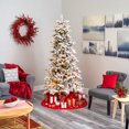 thumbnail image 6 of Nearly Natural 7ft. Flocked North Carolina Fir Artificial Christmas Tree with 550 Warm White Lights and 2090 Bendable Branches, 6 of 7