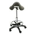 thumbnail image 2 of Open Box PureSana Chromium Professional James Full Rotational Saddle Stool, 2 of 3