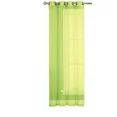 thumbnail image 3 of Gorgeous Home Linen Faux Silk Sheer Grommet Curtain Panels 108" x 63" Ruby Lime Green., 3 of 5