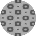 thumbnail image 1 of Ahgly Tapis Rond Lavable en Machine Intérieur Transitionnel Gris Fumé, 8 Pieds Rond, 1 of 7