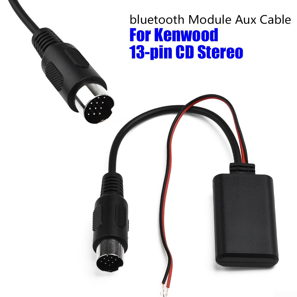 Microphone Fit For Kenwood 13-pin CD Stereo Bluetooth Adapter Audio AUX Cable