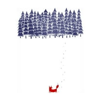 Trademark Fine Art 'Alone In The Forest' Canvas Art by Robert Farkas